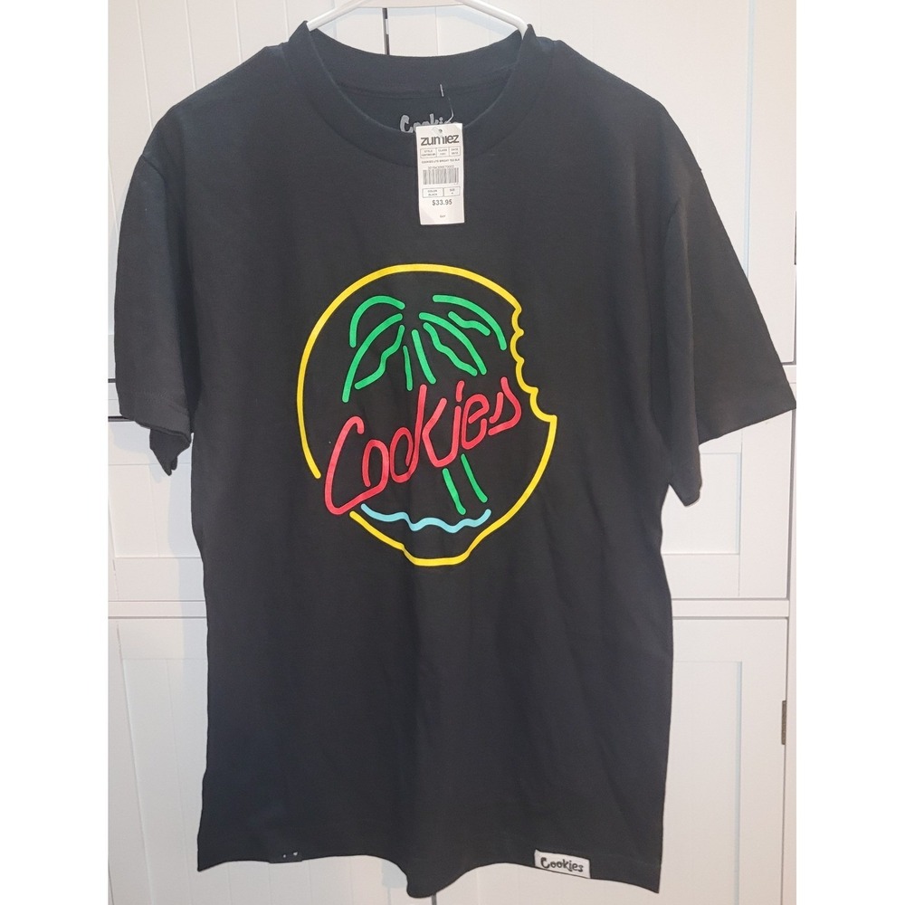 Cookies Zumiez Lite Bright Graphic T-Shirt Black Medium New with‎ Tags